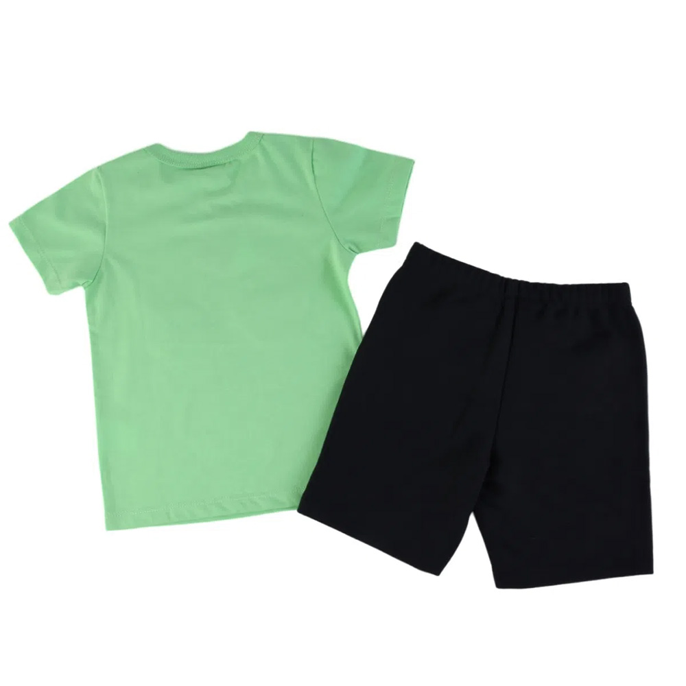 Conjunto Infantil Gijo Kids Camiseta Verde Binóculo + Bermuda - Imagem 5