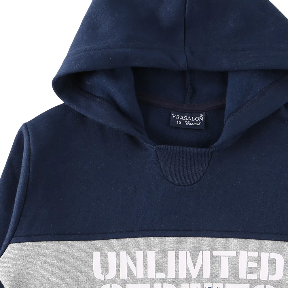 Conjunto Juvenil Vrasalon Blusão Take On Marinho + Calça Jogger - Imagem 4